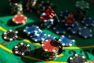 Live dealer studio interior with multiple table setups and professional lighting